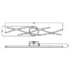 Plafoniera moderna led cct 2300k 4000k dimmerabile ottone nero