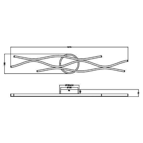 Plafoniera moderna led cct 2300k 4000k dimmerabile ottone nero