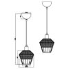 Lampada a sospensione per isola cucina naturale rattan