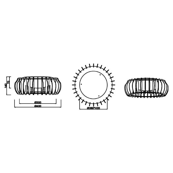 Plafoniera led 16.5w 3000k dimmerabile bianco legno
