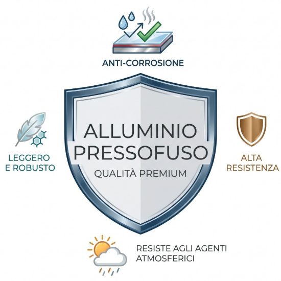 Applique per esterno da balcone marrone led 10w 3000k moderno ip65