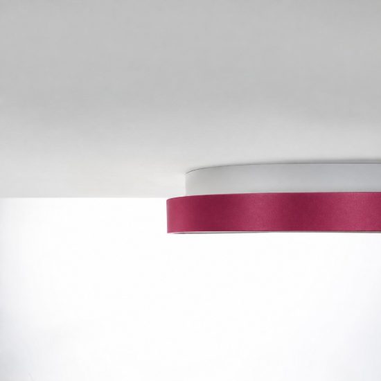 Plafoniera led 36w cct 3000k 4000k moderna plettro magenta