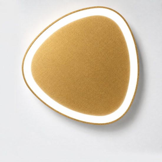 Plafoniera led 36w cct 3000k 4000k plettro moderna oro opaco 50cm