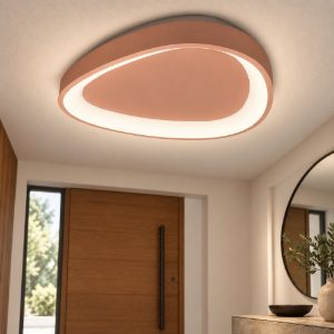 Plafoniera design moderna plettro pesca led 36w cct 3000k 4000k per sala da pranzo
