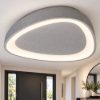 Plafoniera led 36w cct 3000k 4000k plettro moderna grigio perla