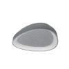 Plafoniera led 36w cct 3000k 4000k plettro moderna grigio perla