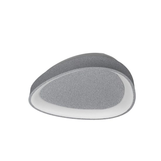 Plafoniera led 36w cct 3000k 4000k plettro moderna grigio perla