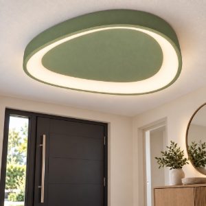 Plafoniera led 36w cct 3000k 4000k plettro moderna verde salvia