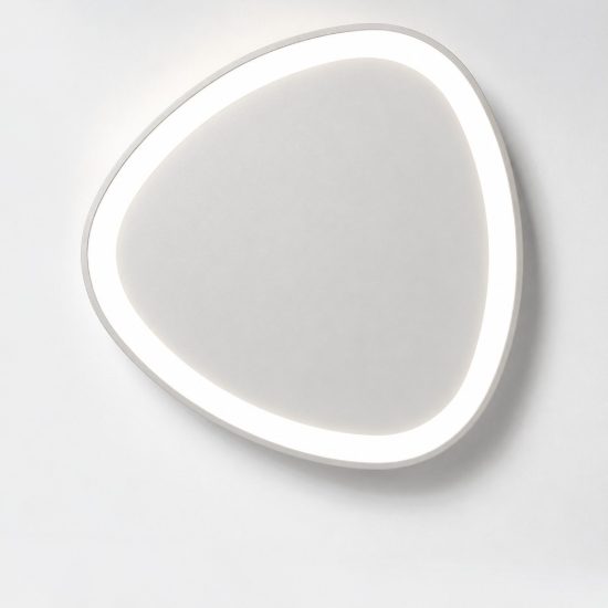 Plafoniera led 36w cct 3000k 4000k moderna plettro bianca 50cm