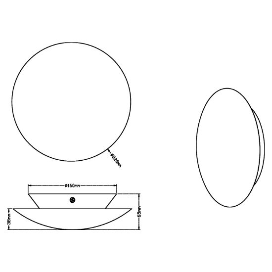Applique da parete per salotto oro led 8w 3000k 22cm