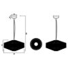 Lampadario per camera da letto con soffitto basso cotone beige
