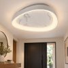 Plafoniera led 30w cct 3000k 4000k moderna plettro marmo bianco
