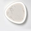 Plafoniera led 30w cct 3000k 4000k moderna plettro marmo bianco