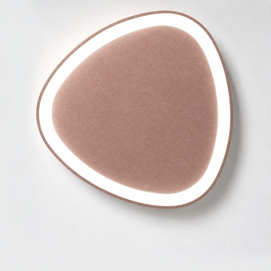Plafoniera led 36w cct 3000k 4000k moderna plettro oro rosato