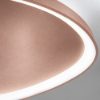 Plafoniera led 48w cct 3000k 4000k moderna plettro oro rosato