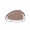 Plafoniera led 48w cct 3000k 4000k moderna plettro oro rosato
