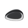 Plafoniera moderna plettro antracite led 48w cct 3000k 4000k 65cm