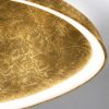Plafoniera led 48w cct 3000k 4000k moderna plettro foglia oro