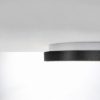 Plafoniera moderna plettro nero led 48w cct 3000k 4000k 65cm