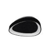 Plafoniera moderna plettro nero led 48w cct 3000k 4000k 65cm