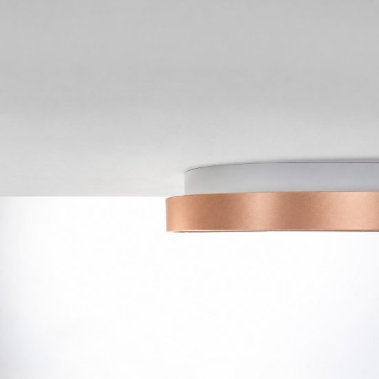 Plafoniera plettro moderna pesca led 48w cct 3000k 4000k