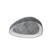Plafoniera moderna plettro foglia argento led 48w cct 3000k 4000k