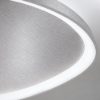 Plafoniera led 48w cct 3000k 4000k plettro moderna grigio perla