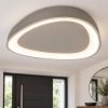Plafoniera led 48w cct 3000k 4000k 65cm moderna plettro tortora