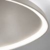 Plafoniera led 48w cct 3000k 4000k 65cm moderna plettro tortora