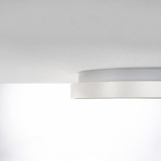Plafoniera led 48w cct 3000k 4000k moderna plettro bianca