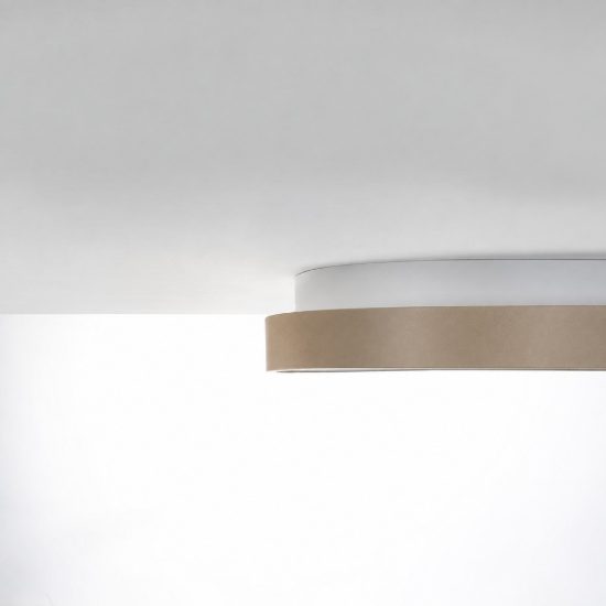 Plafoniera moderna plettro sabbia bagnata led 48w cct 3000k 4000k
