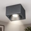 Faretto moderno quadrato antracite da soffitto led 10w 3000k