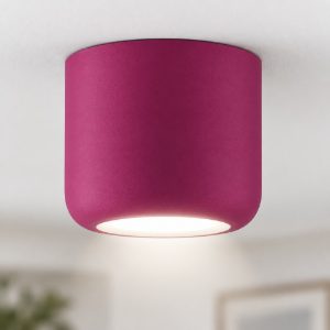Faretto a plafone da soffitto moderno magenta led 10w cct 3000k 4000k ip44