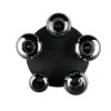 Plafoniera led 4w 2700k nero opaco vetro 64cm