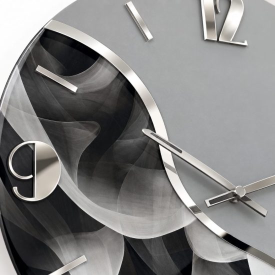 Orologio da parete rotondo 50cm resina effetto marmorizzato moderno fp