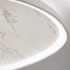 Plafoniera led 60w cct 3000k 4000k plettro moderna marmo bianco 80cm