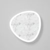 Plafoniera led 60w cct 3000k 4000k plettro moderna marmo bianco 80cm