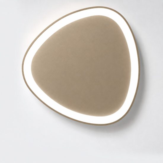 Plafoniera moderna plettro sabbia bagnata led 60w cct 3000k 4000k