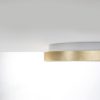 Plafoniera led 60w cct 3000k 4000k moderno plettro foglia oro 80cm