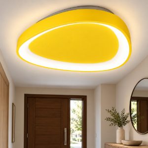 Plafoniera led 60w cct 3000k 4000k plettro moderna giallo girasole