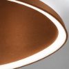 Plafoniera led 60w cct 3000k 4000k moderna plettro rame opaco