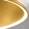 Plafoniera led 60w cct 3000k 4000k 80cm plettro moderna oro opaco