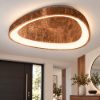 Plafoniera led 60w cct 3000k 4000k moderna plettro foglia rame