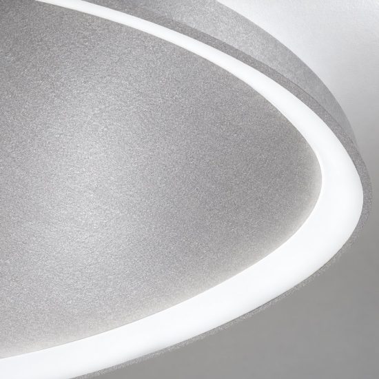 Plafoniera led 60w cct 3000k 4000k plettro moderna grigio perla