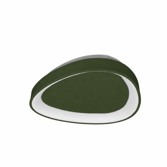 Plafoniera led 60w cct 3000k 4000k moderna plettro verde oliva