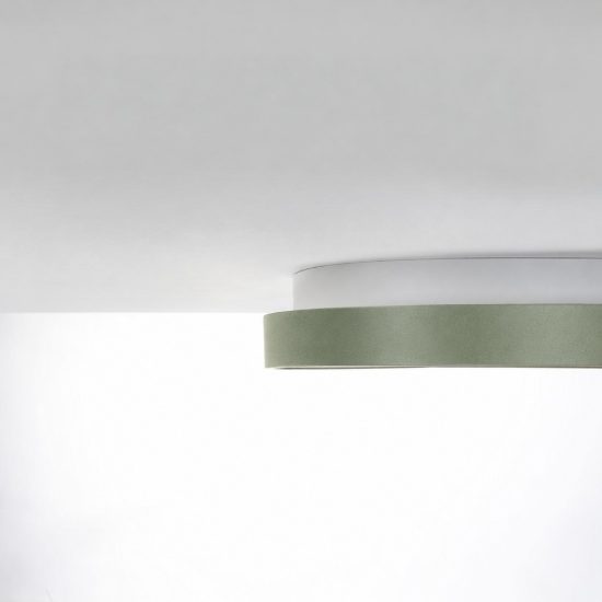 Plafoniera led 60w cct 3000k 4000k plettro moderna verde salvia