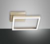 Fabas bard plafoniera led 22w per ingresso oro opaco quadrata dimmerabile
