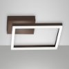 Fabas bard plafoniera moderna quadrata corten led 22w 3000k dimmerabile