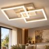 Plafoniera led 39w 3000k oro dimmerabile moderna fabas bard