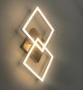 Plafoniera led 39w 3000k oro dimmerabile moderna fabas bard